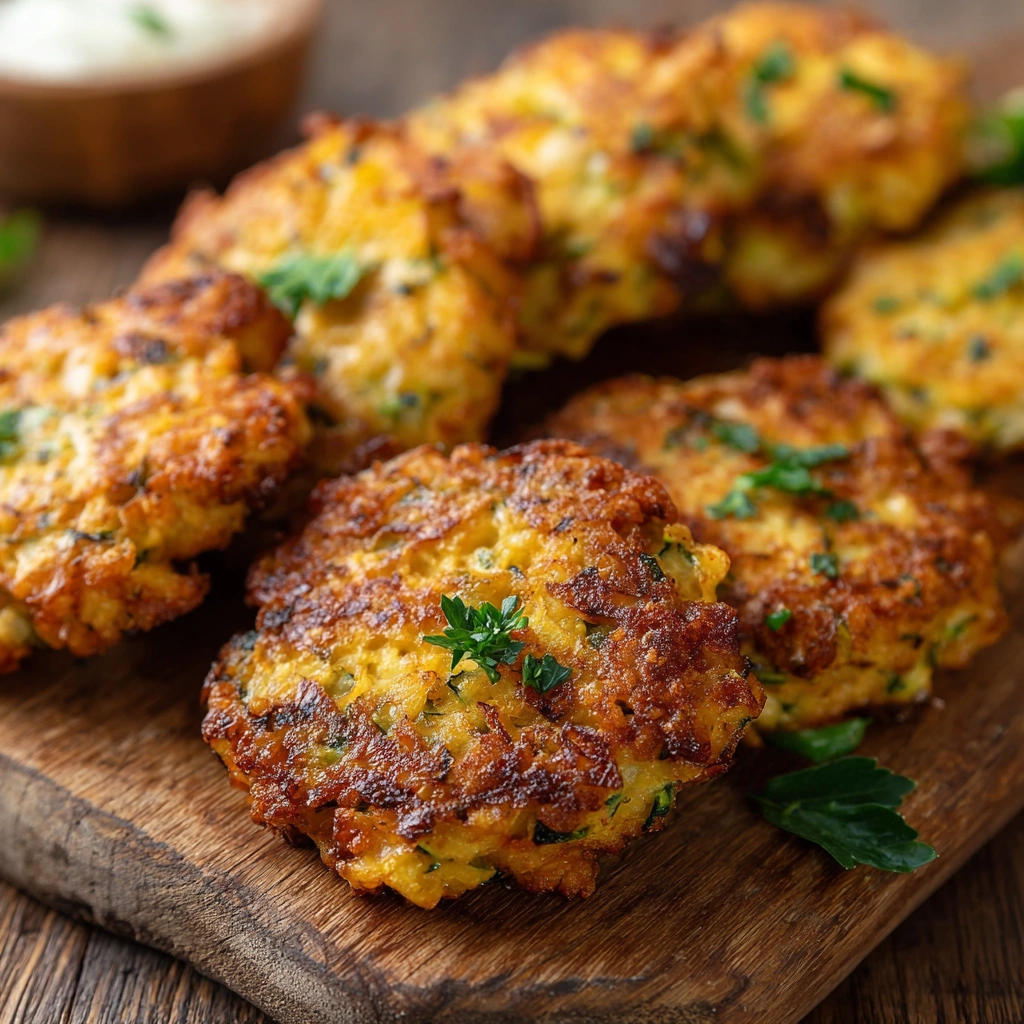 Easy Air Fryer Zucchini Fritters Recipe Quick Squash Fritters In Air Fryer Best 10-minute Zucchini Recipes Low Carb Air Fr...