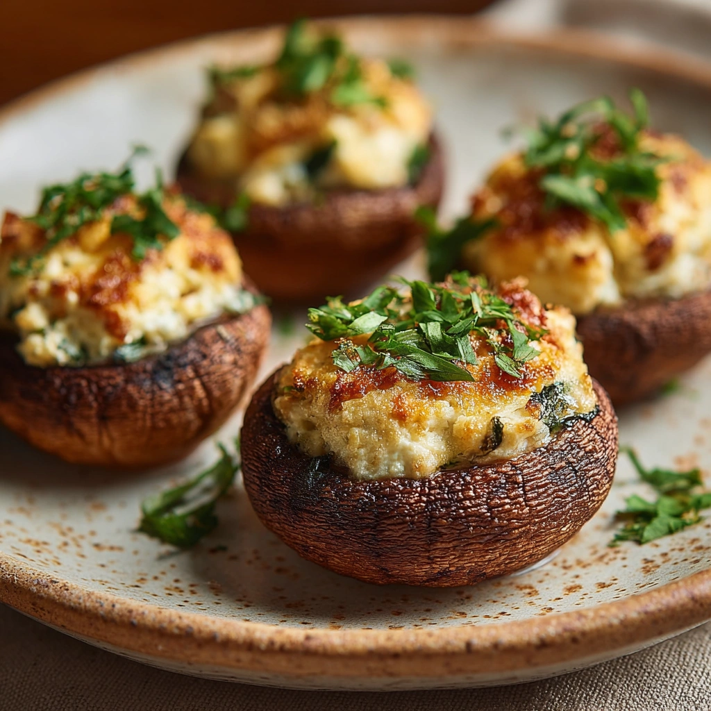 20minute Baked Ricottastuffed Mushrooms Recipe