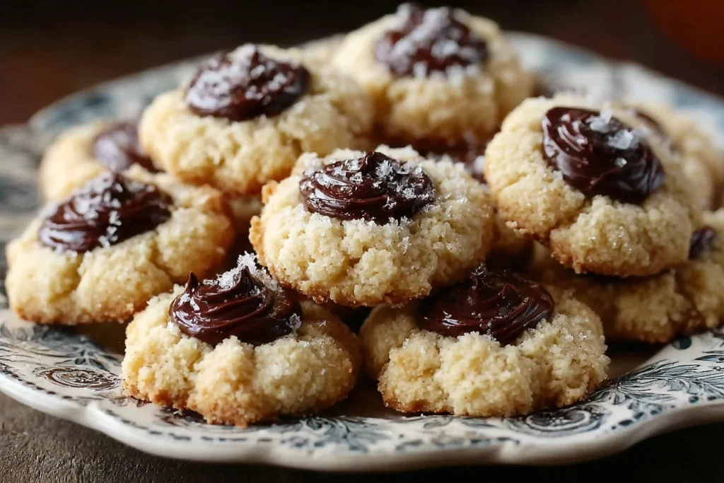 Easy Italian Cannoli Thumbprint Cookies Recipe 20-minute Buttery Cannoli Cookies Quick Cannoli Thumbprint Dessert Homemade...