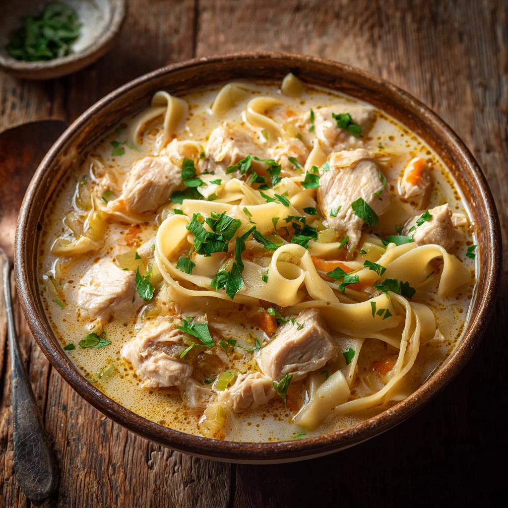 Easy Creamy Chicken Noodle Soup Recipe Quick 20 Minute Chicken Soup Best Creamy Chicken Noodle Soup Under 20 Minutes How T...