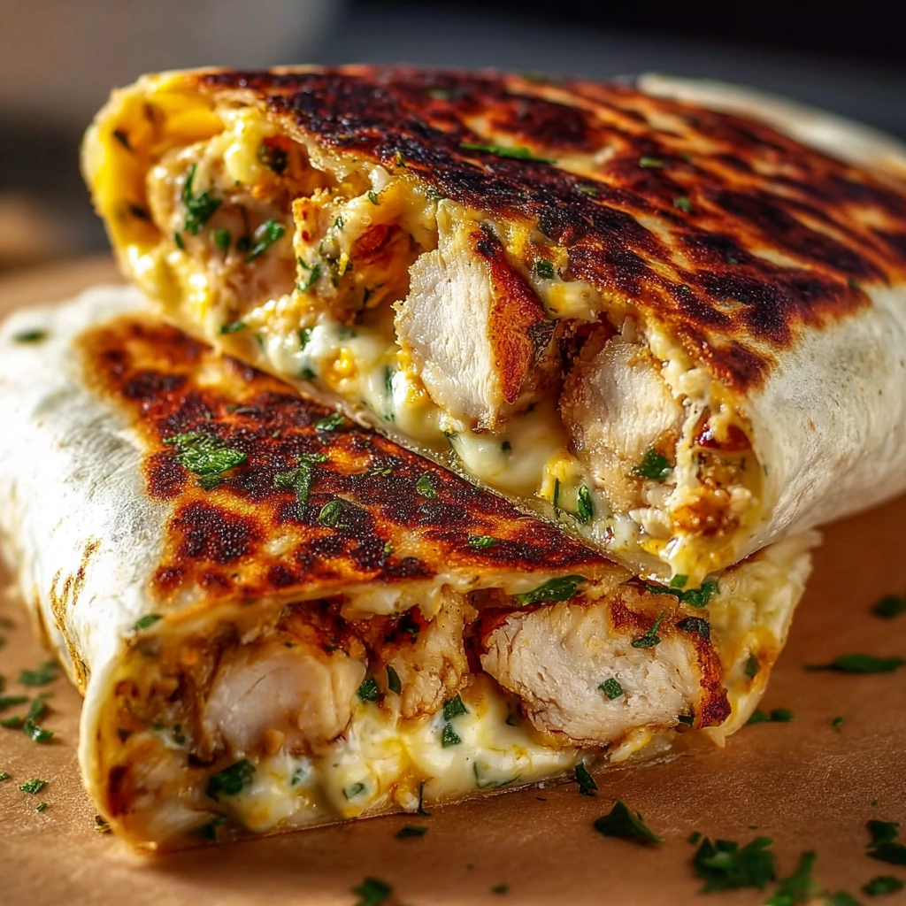 Quick Parmesan Garlic Chicken Burritos Recipe Easy Crispy Chicken Burrito Dinner 20 Minute Cheesy Chicken Wrap Best Crispy...