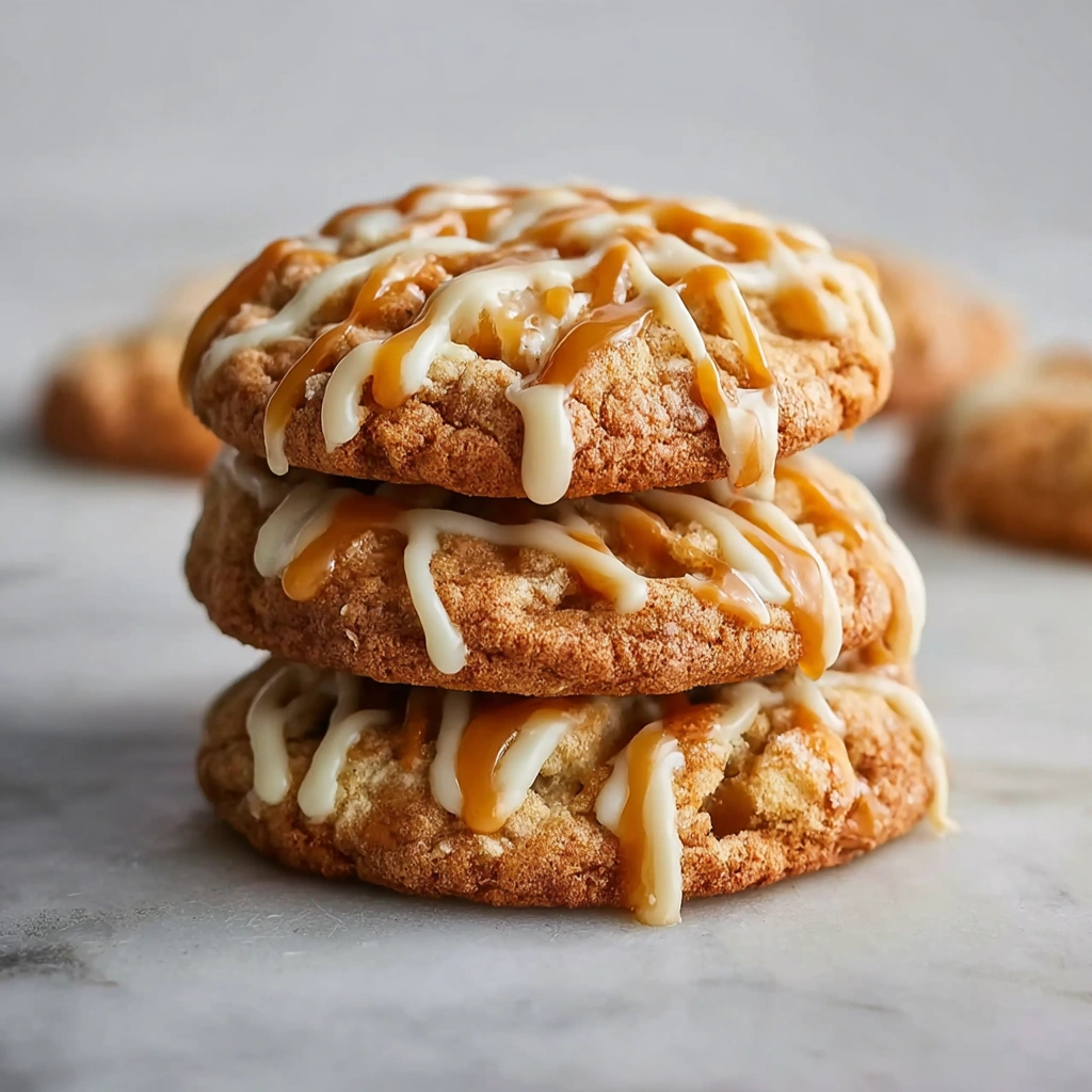 Easy Caramel Apple Cookies Recipe Quick Crumbl Cookie Copycat 20-minute Caramel Apple Dessert Best Quick Caramel Cookie Re...