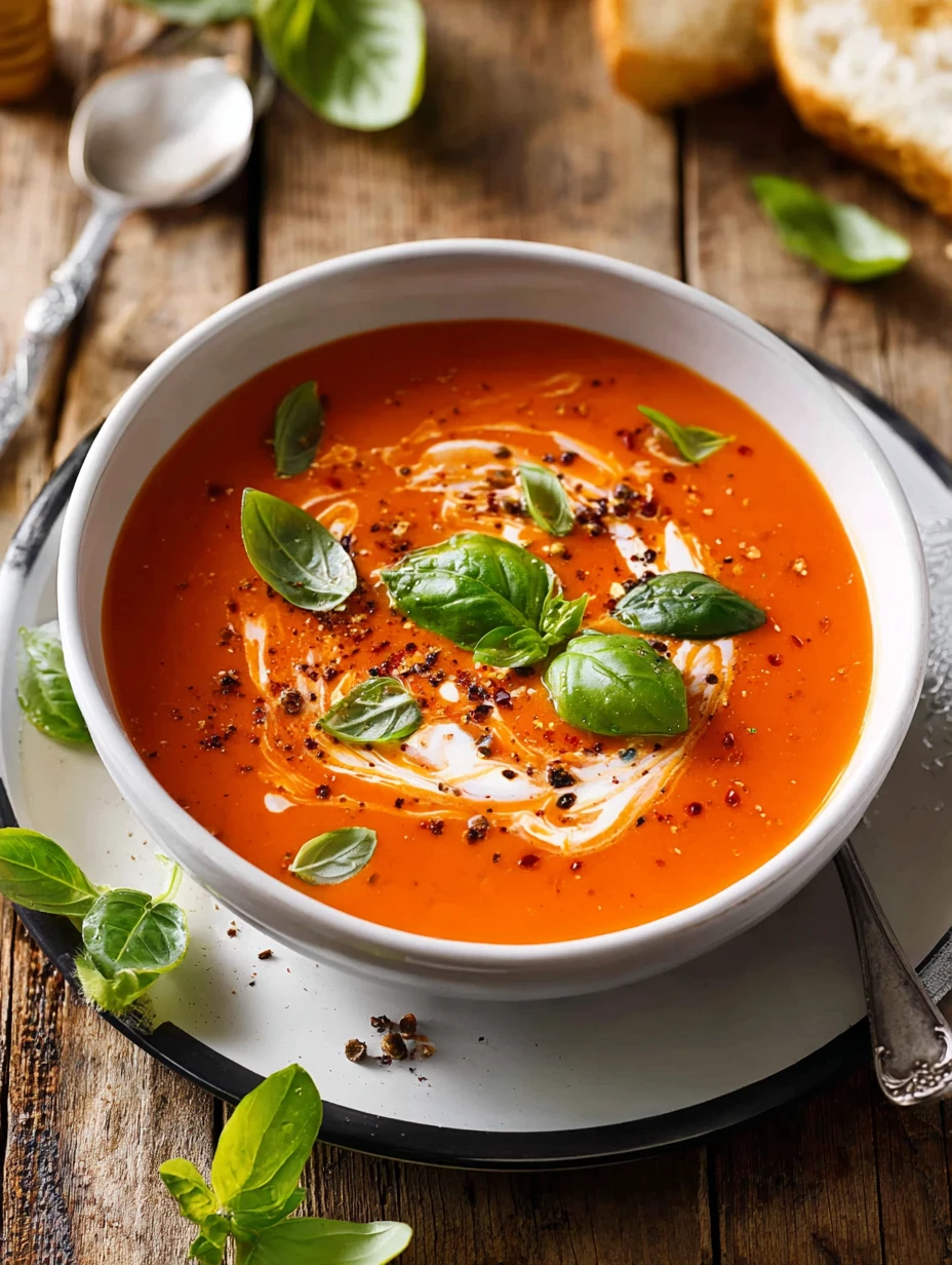 20-minute Homemade Tomato Soup Recipe Easy Creamy Tomato Soup Quick Recipe Quick Tomato Basil Soup Under 20 Minutes Best F...