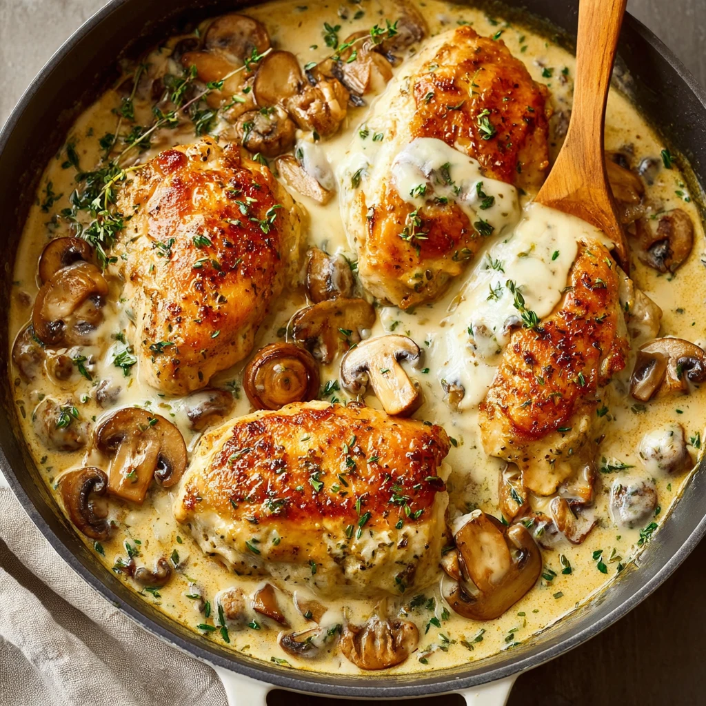 20-Minute Creamy Muenster Chicken Casserole