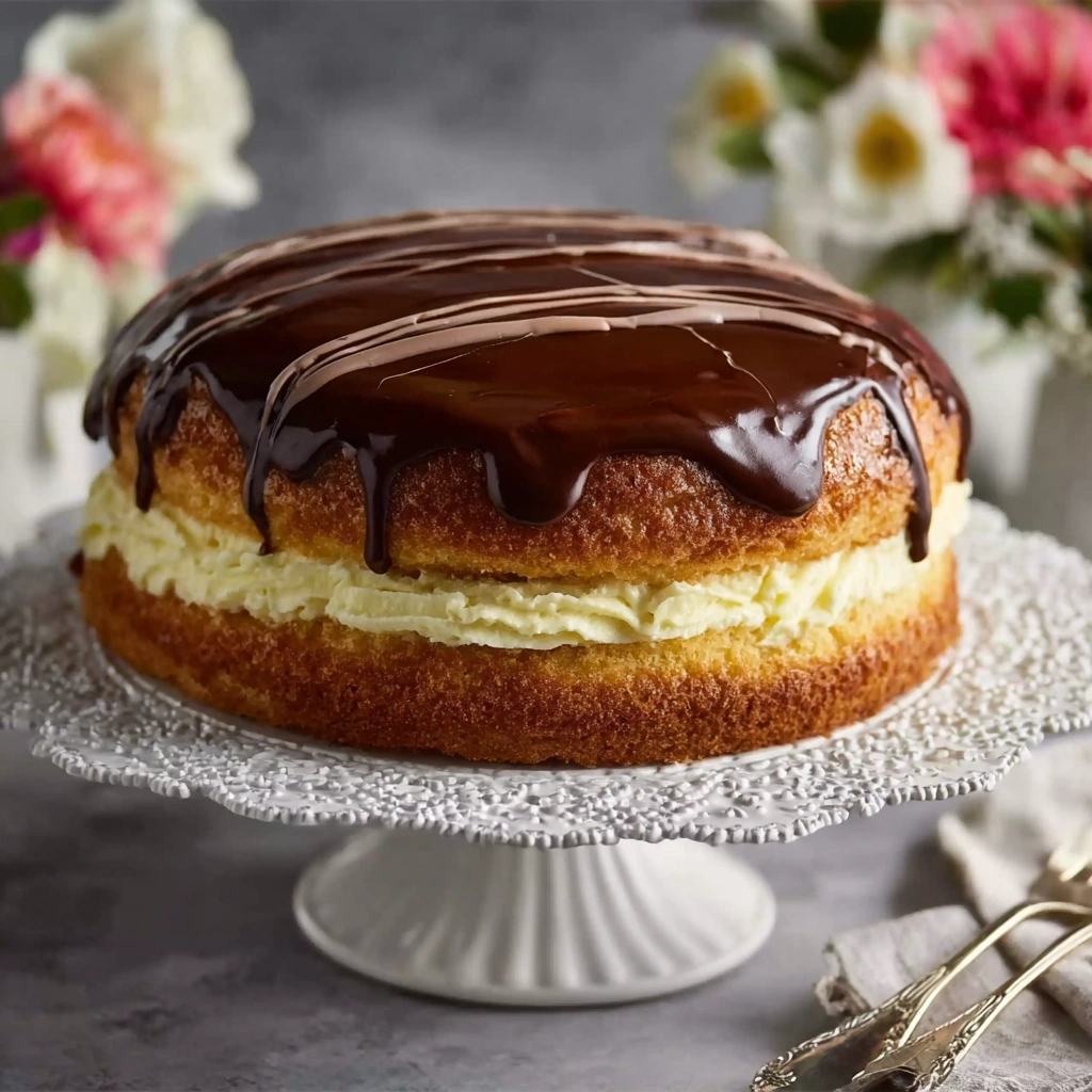 Easy 30-minute Boston Cream Pie Recipe Quick Boston Cream Pie Dessert Ideas How To Make Boston Cream Pie In 30 Minutes Bes...