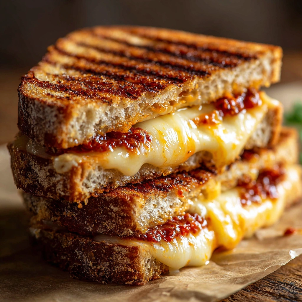 Easy Sun-dried Tomato Pesto Grilled Cheese Recipe Best Cheese For Tomato Pesto Sandwich Simple Homemade Sun-dried Tomato P...