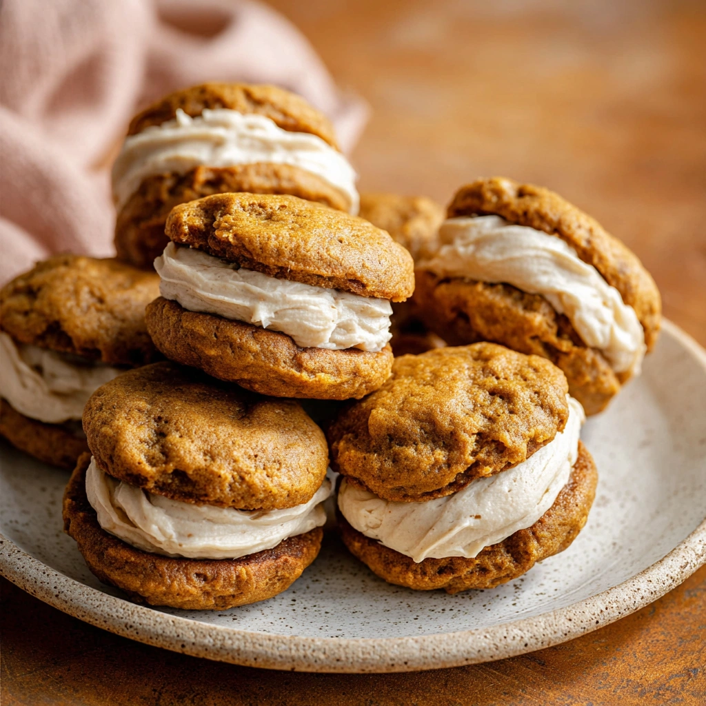 Easy Salted Brown Butter Pumpkin Pies Recipe Quick Pumpkin Oatmeal Cream Pies 30-min Pumpkin Oatmeal Cookies Salted Brown ...