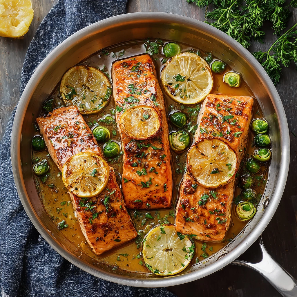 Easy Honey Garlic Salmon Recipe Quick One-pan Salmon Dinner 25 Minute Honey Butter Salmon Healthy Salmon Recipes Under 30 ...