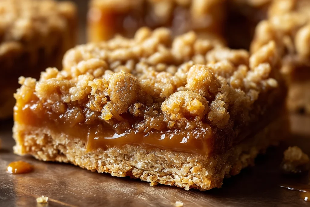 Easy Caramel Crumb Bars Recipe Homemade Caramel Crumble Bars Quick Best Caramel Crumb Bar Tutorial 30 Minute Caramel Bars ...