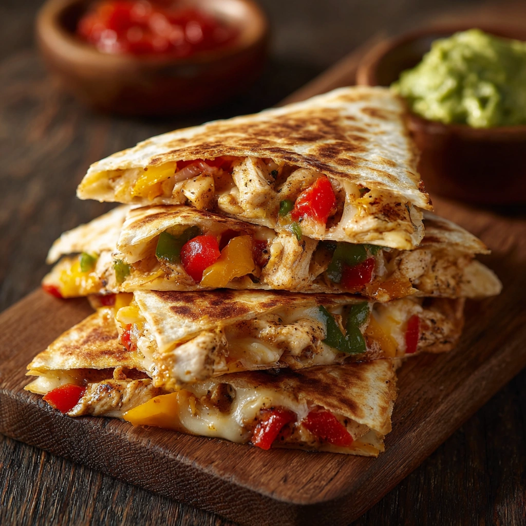 Easy Chicken Fajita Quesadillas Recipe Healthy Dinner Ideas Chicken Fajitas Quick Homemade Quesadillas Guide Spicy Chicken...