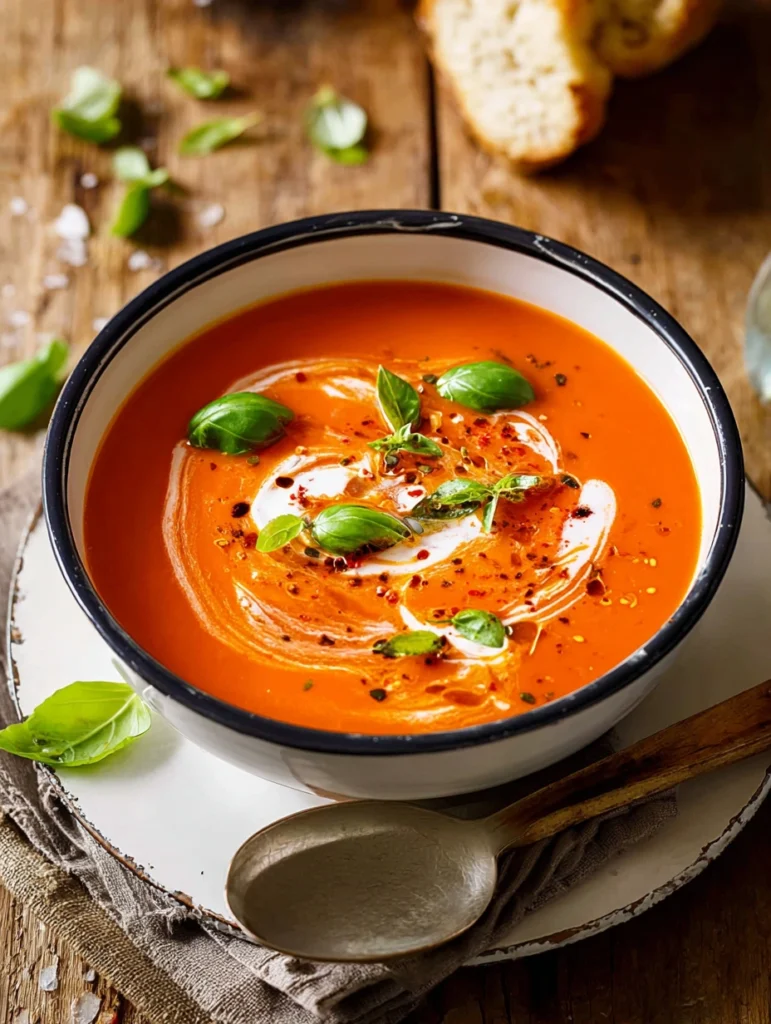 20-minute Homemade Tomato Soup Recipe Easy Creamy Tomato Soup Quick Recipe Quick Tomato Basil Soup Under 20 Minutes Best F...