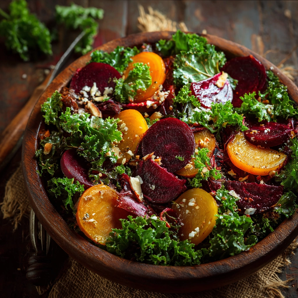 Easy Autumn Kale Salad Recipe Quick Kale Salad Under 15 Minutes Healthy Quick Kale Autumn Salad Best Kale Salad For Fall S...