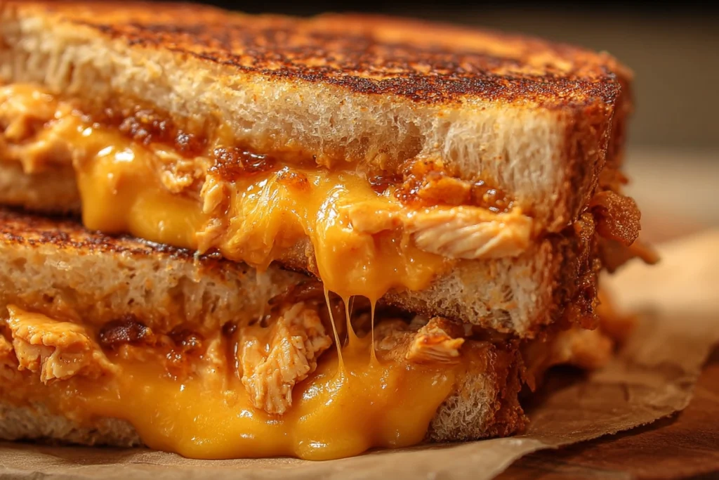 Buffalo Chicken Grilled Cheese Recipe Easy Buffalo Chicken Grilled Cheese Quick Buffalo Chicken Sandwich Low Carb Buffalo ...