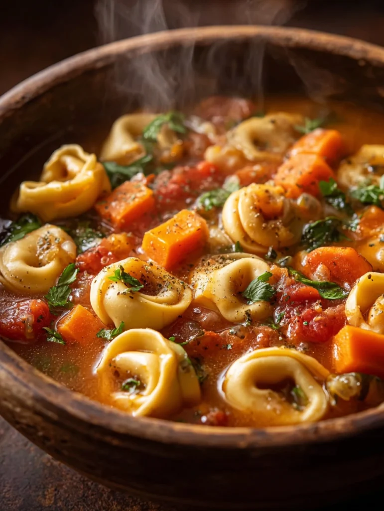 Easy Vegetarian Tortellini Soup Recipe Quick Veggie Tortellini Soup Guide Homemade Vegetable Tortellini Soup Step-by-step ...