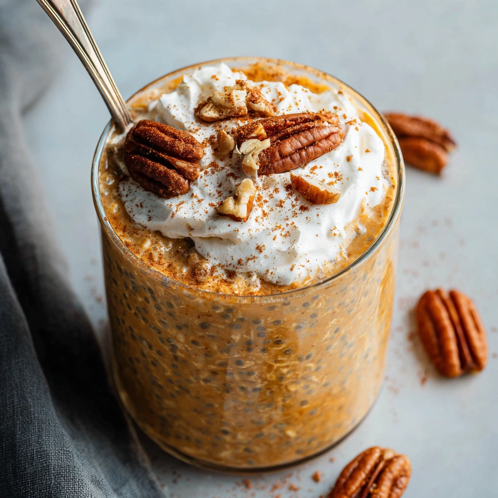 Pumpkin Pie Overnight Oats Recipe Healthy Pumpkin Chia Overnight Oats Vegan Pumpkin Pie Oats With Chia High Protein Pumpki...