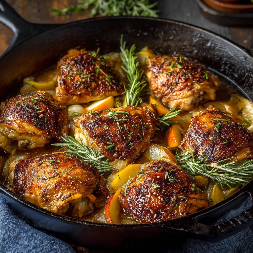 Easy Rosemary Apple Cider Chicken Recipe 30 Minute Apple Cider Chicken Quick Rosemary Chicken Dinner Ideas Healthy Apple C...