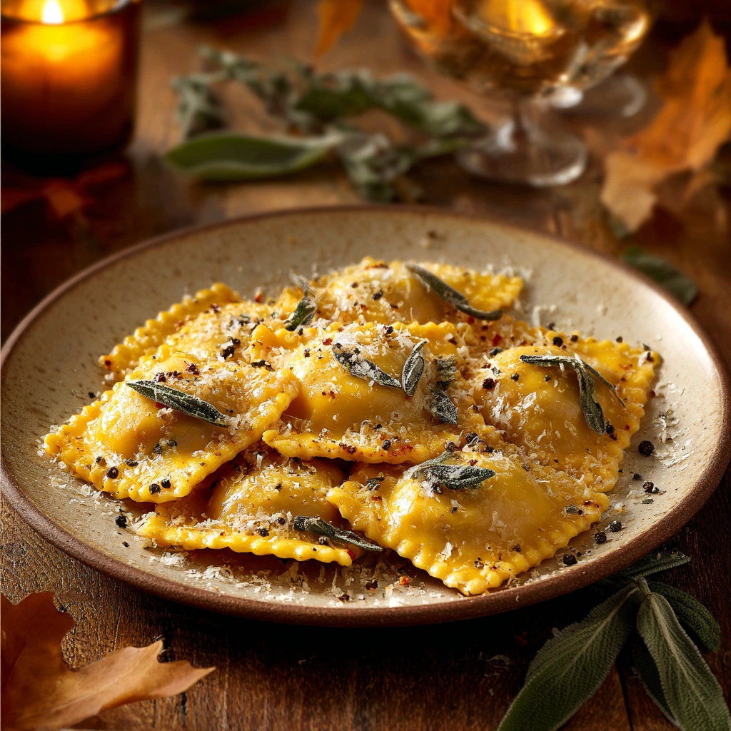 Best Pumpkin Ravioli Recipe Easy Roasted Pumpkin Ravioli Homemade Pumpkin Ravioli For Fall Pumpkin Ravioli Autumn Dish Ide...