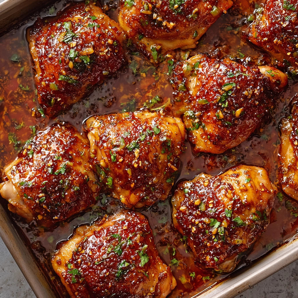 Easy Sheet Pan Maple Glazed Chicken Thighs Recipe Best Maple Glazed Chicken Thighs Sheet Pan Dinner Healthy Maple Soy Glaz...