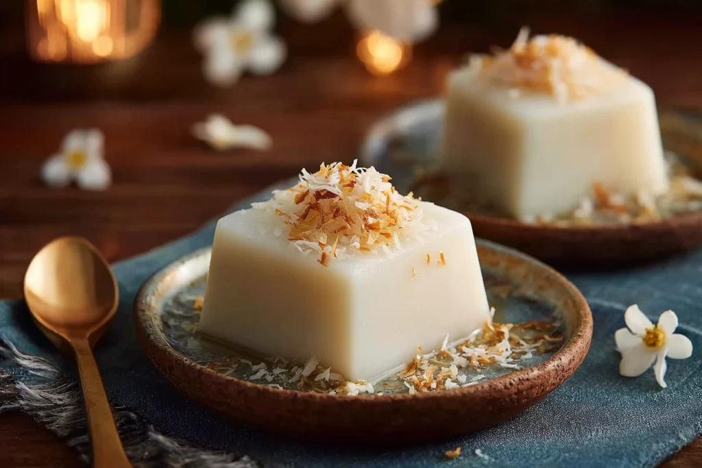 Best Chinese Coconut Pudding Recipe Silky Coconut Pudding Dessert Ideas How To Make Traditional Chinese Pudding Secret Ing...