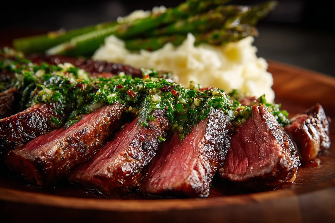 Best Chimichurri Steak And Mash Recipe Easy Chimichurri Steak With Mashed Potatoes Homemade Chimichurri Sauce For Steak To...