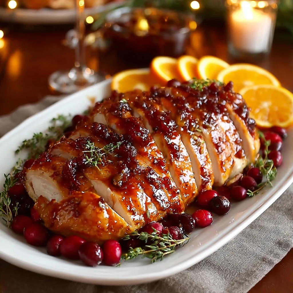 30-Minute Wow: Cranberry Orange Glazed Turkey Breast Recipe