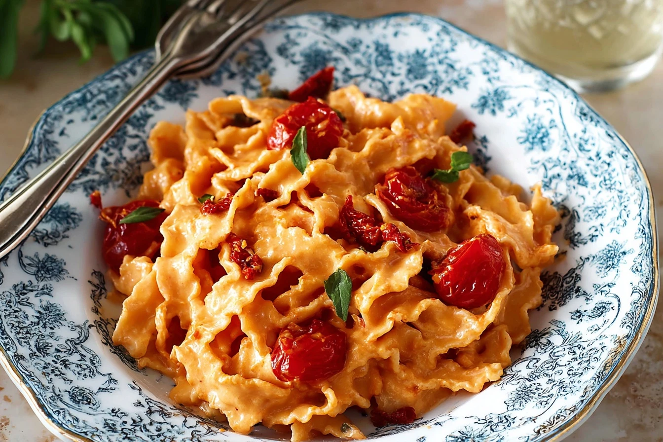 Creamy Sun-dried Tomato Pasta Recipe Best Stracchino Cheese Pasta Dishes How To Make Creamy Tomato Pasta Sun-dried Tomato ...