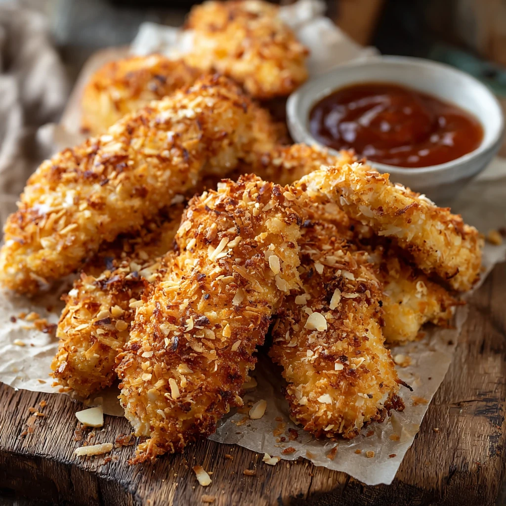 20-Minute Crispy Coconut Chicken Tenders Recipe!