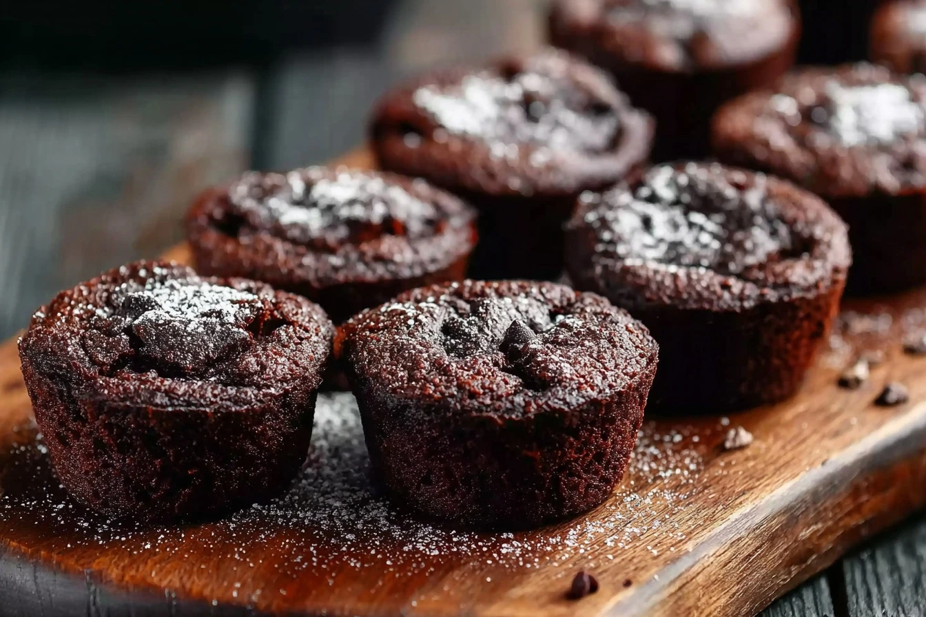 Easy 3-ingredient Brownie Bites Quick Three Ingredient Brownies Best 3-ingredient Chocolate Brownies Simple Homemade Brown...