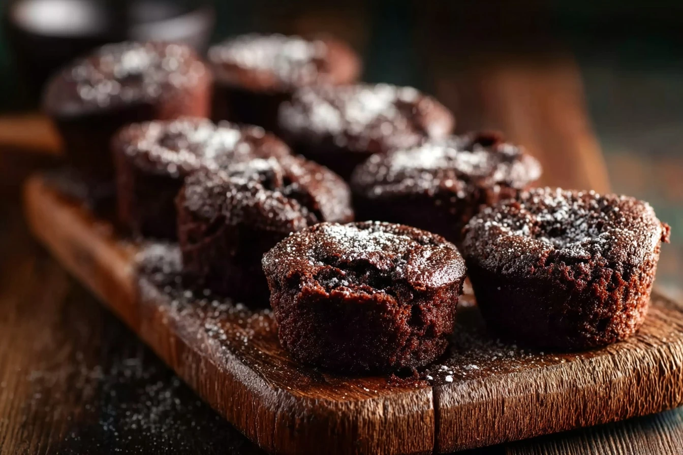 Easy 3-ingredient Brownie Bites Quick Three Ingredient Brownies Best 3-ingredient Chocolate Brownies Simple Homemade Brown...