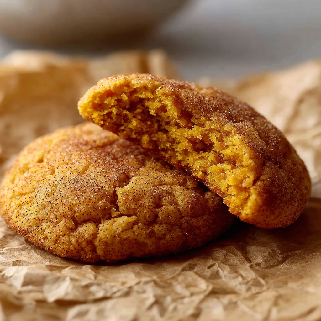 Easy 30-minute Pumpkin Snickerdoodle Cookies Recipe Quick Pumpkin Snickerdoodle Cookies Tutorial Best Quick Pumpkin Snicke...
