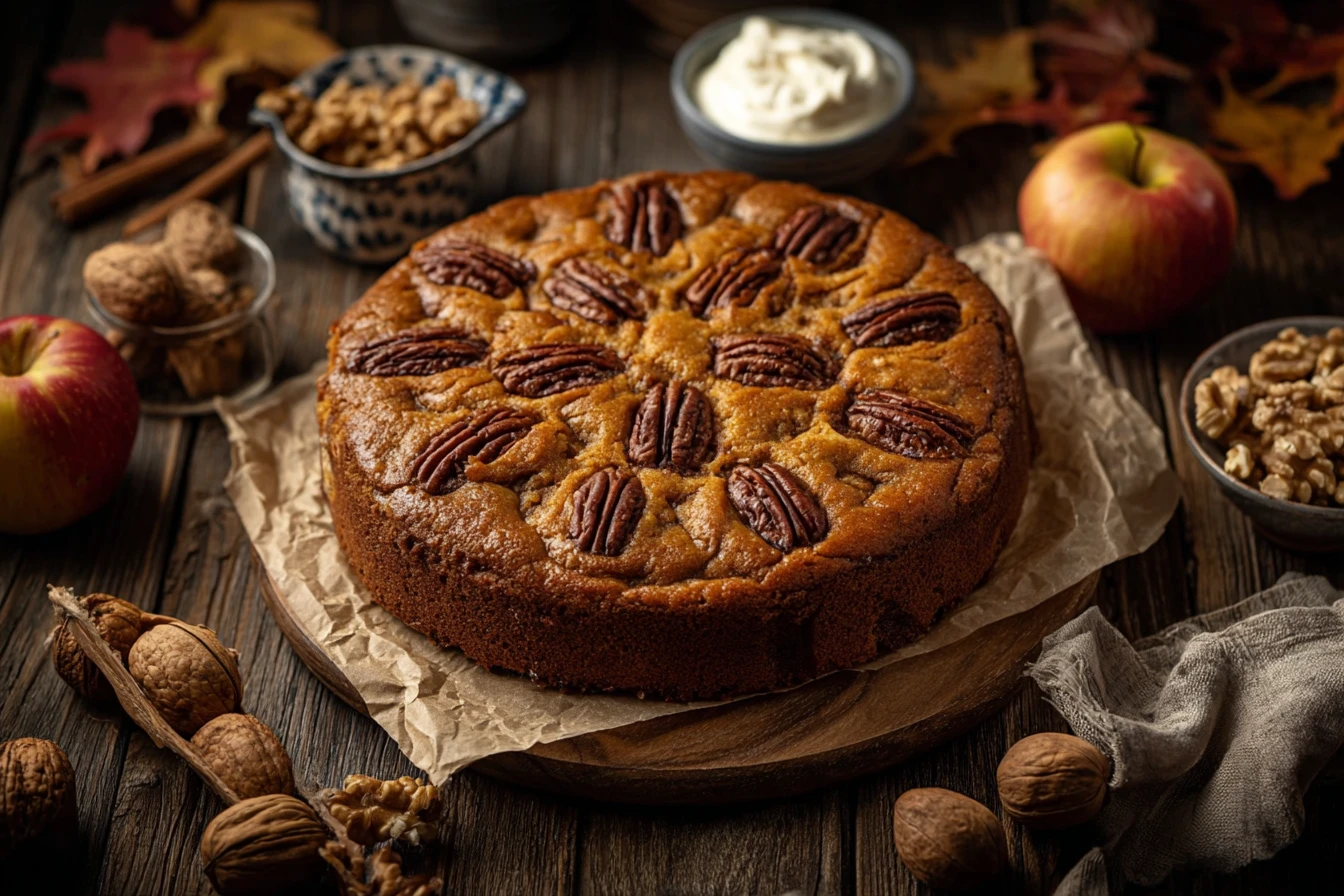 Bake Like a Pro: 10-Min Prep Apple Walnut Cake Recipe