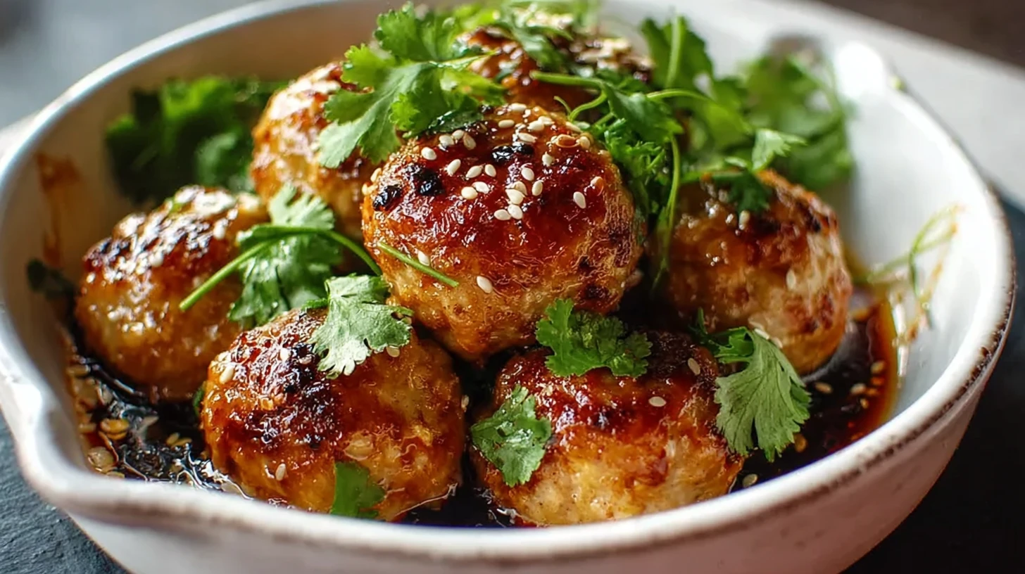 5 Quick Steps to Delicious Asian Chicken Meatballs