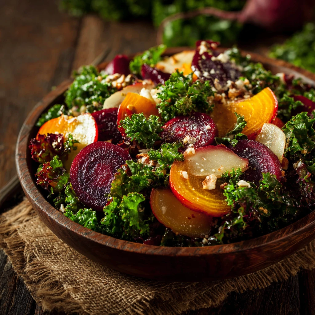 Quick & Easy Autumn Kale Salad in 15 Minutes!