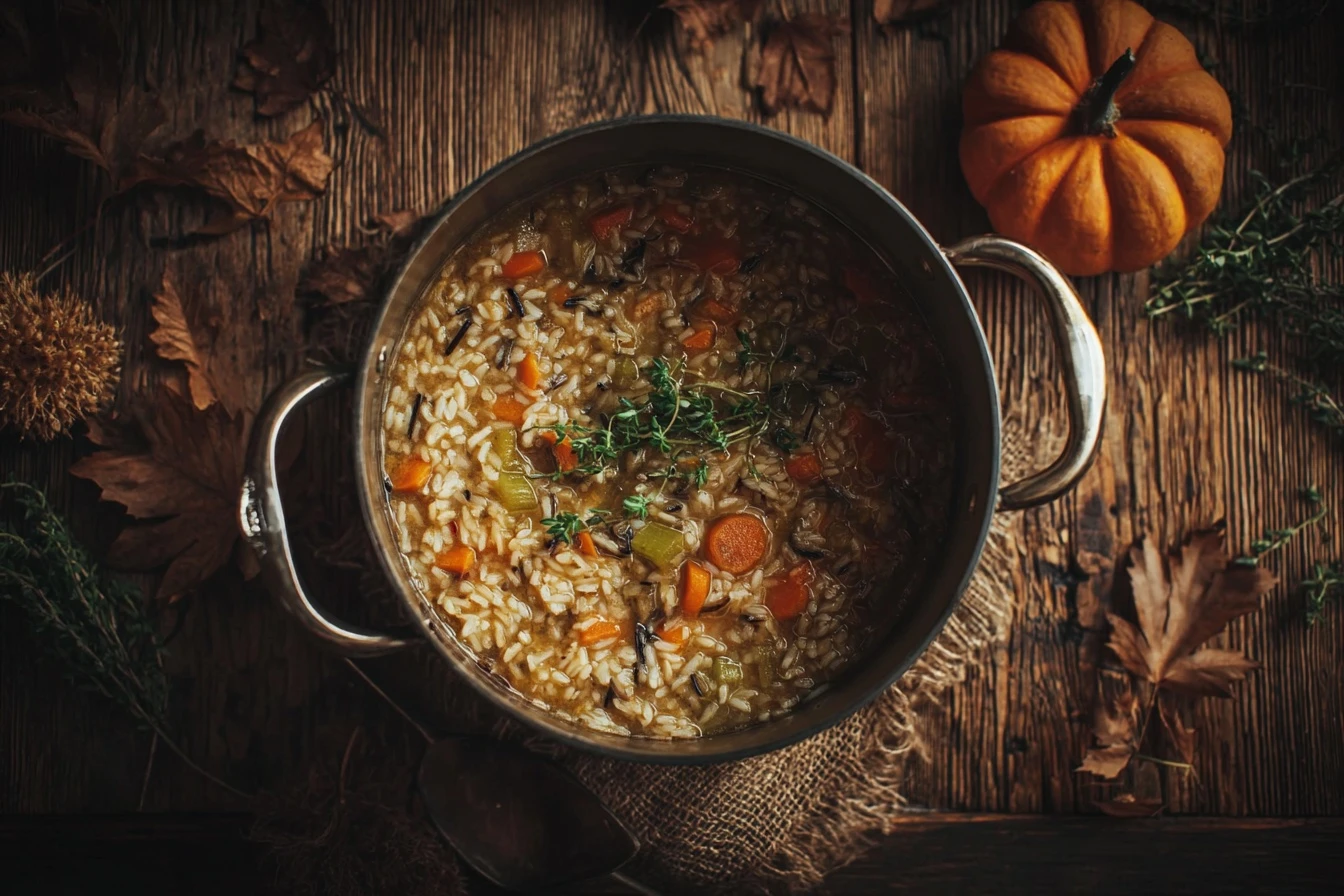 Easy Autumn Wild Rice Soup Recipe Quick Wild Rice Soup Preparation Best Wild Rice Soup For Fall Healthy Wild Rice Soup Ide...
