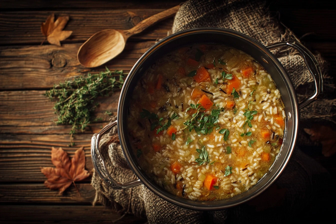 Easy Autumn Wild Rice Soup Recipe Quick Wild Rice Soup Preparation Best Wild Rice Soup For Fall Healthy Wild Rice Soup Ide...