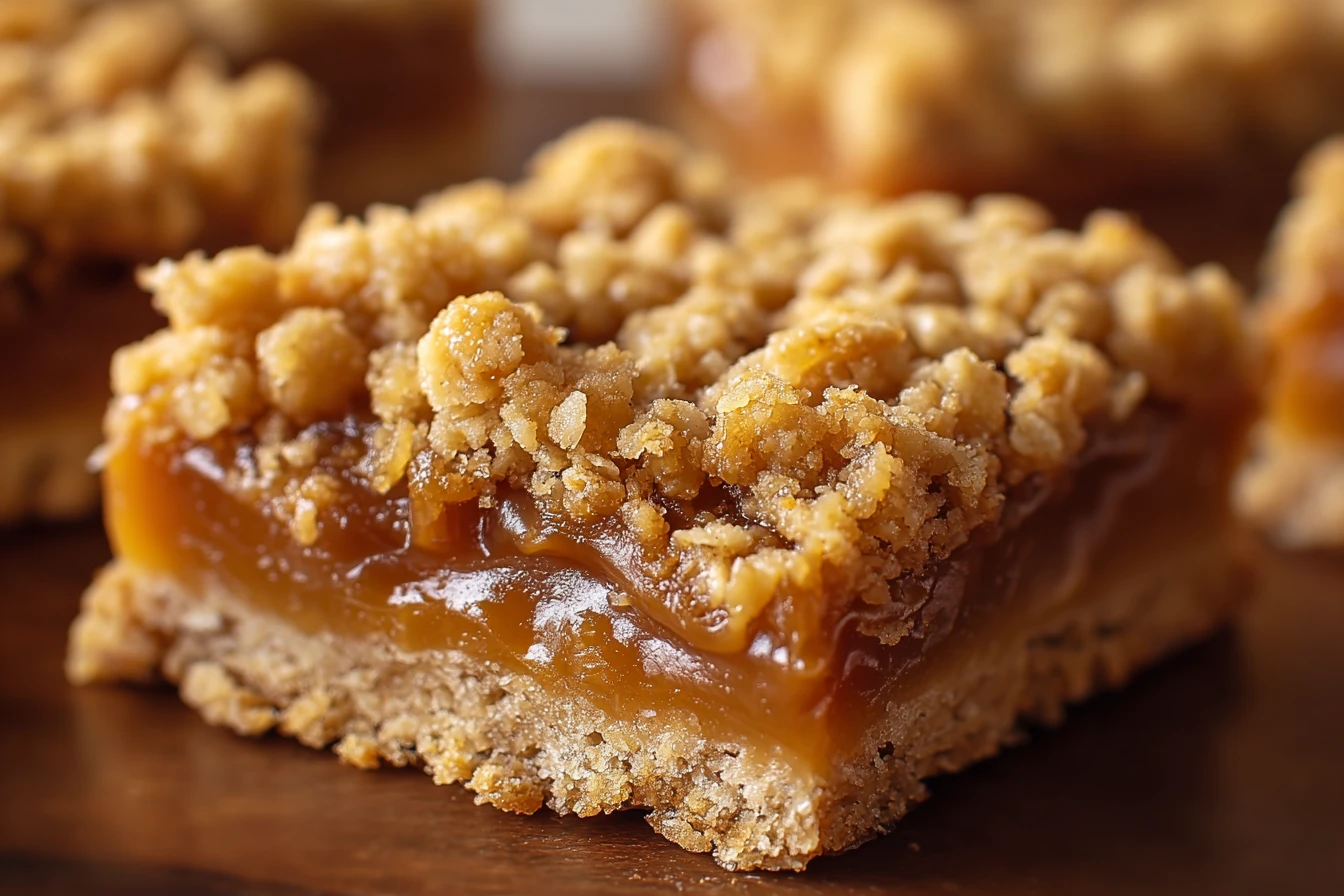 Easy Caramel Crumb Bars Recipe Homemade Caramel Crumble Bars Quick Best Caramel Crumb Bar Tutorial 30 Minute Caramel Bars ...