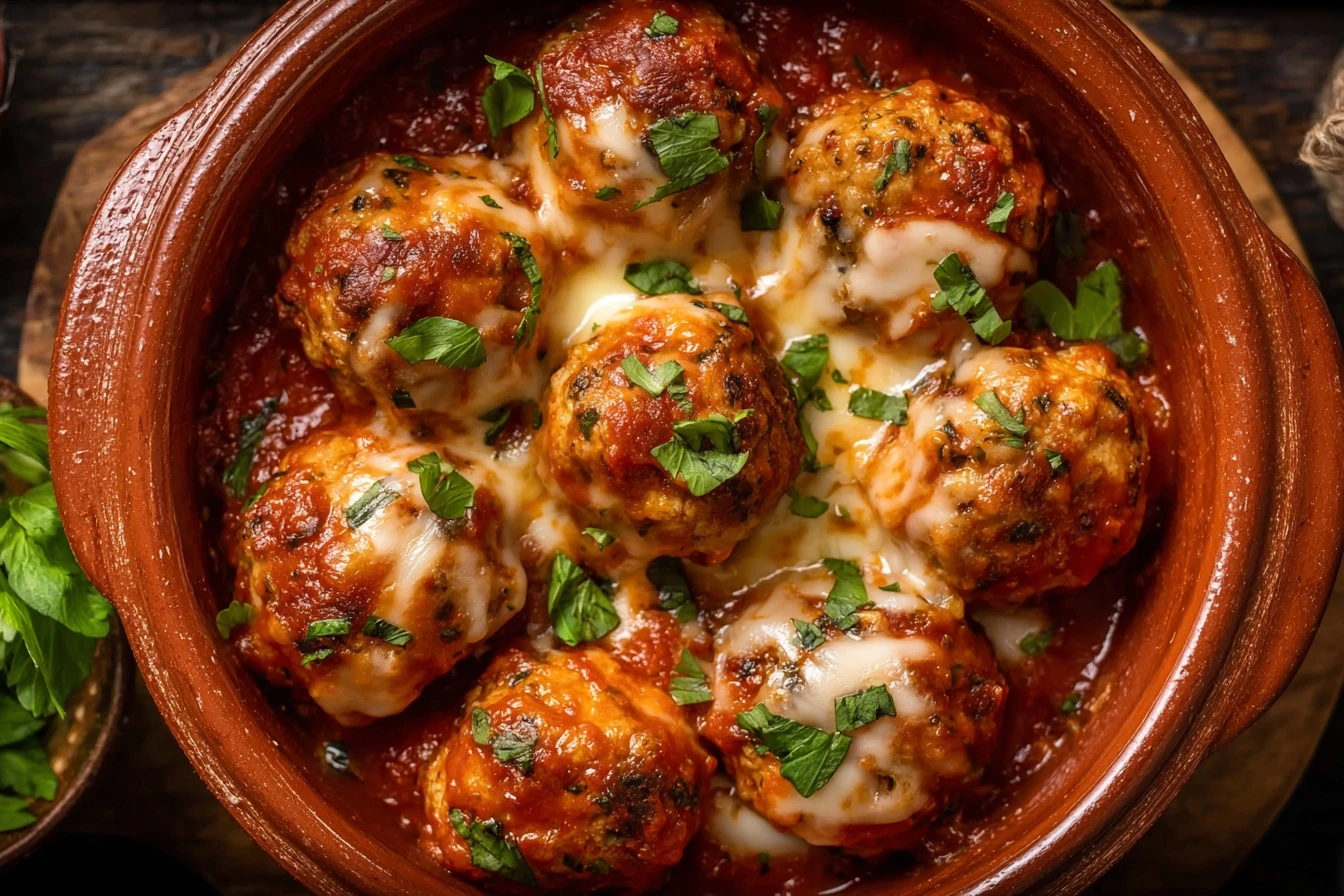 Easy Chicken Parmesan Meatballs Recipe Quick Chicken Parmesan Meatballs For Dinner Best Chicken Parm Meatballs Recipe Home...