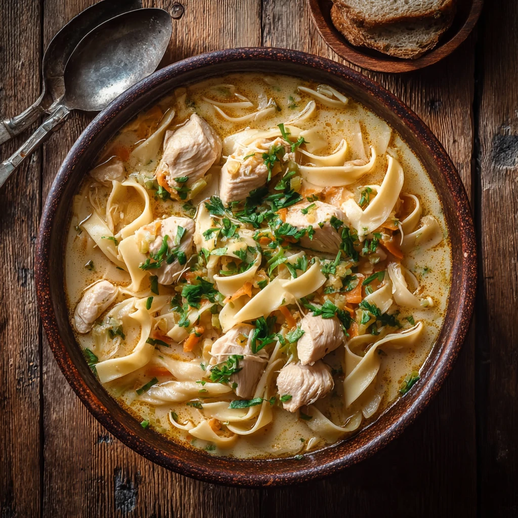 Easy Creamy Chicken Noodle Soup Recipe Quick 20 Minute Chicken Soup Best Creamy Chicken Noodle Soup Under 20 Minutes How T...