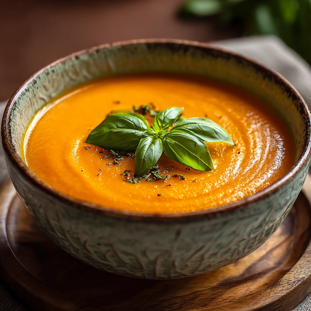 Easy Creamy Roasted Garlic Tomato Soup Recipe Best Quick Garlic Tomato Soup Low-calorie Roasted Garlic Tomato Soup Homemad...