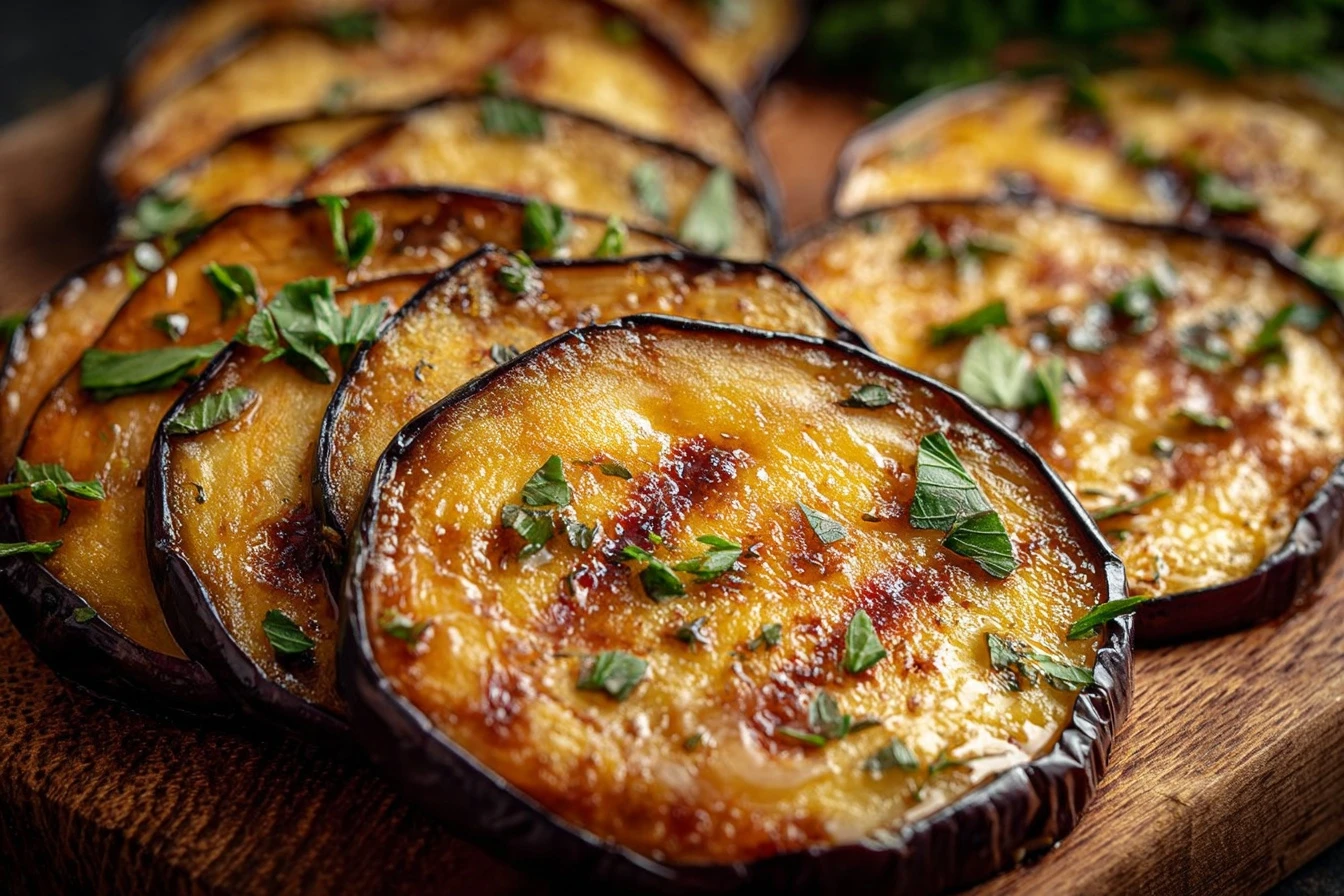 Easy Crispy Baked Eggplant Recipe Quick 10 Minute Eggplant Bake Master Crispy Eggplant Tutorial Best Fast Crispy Eggplant ...