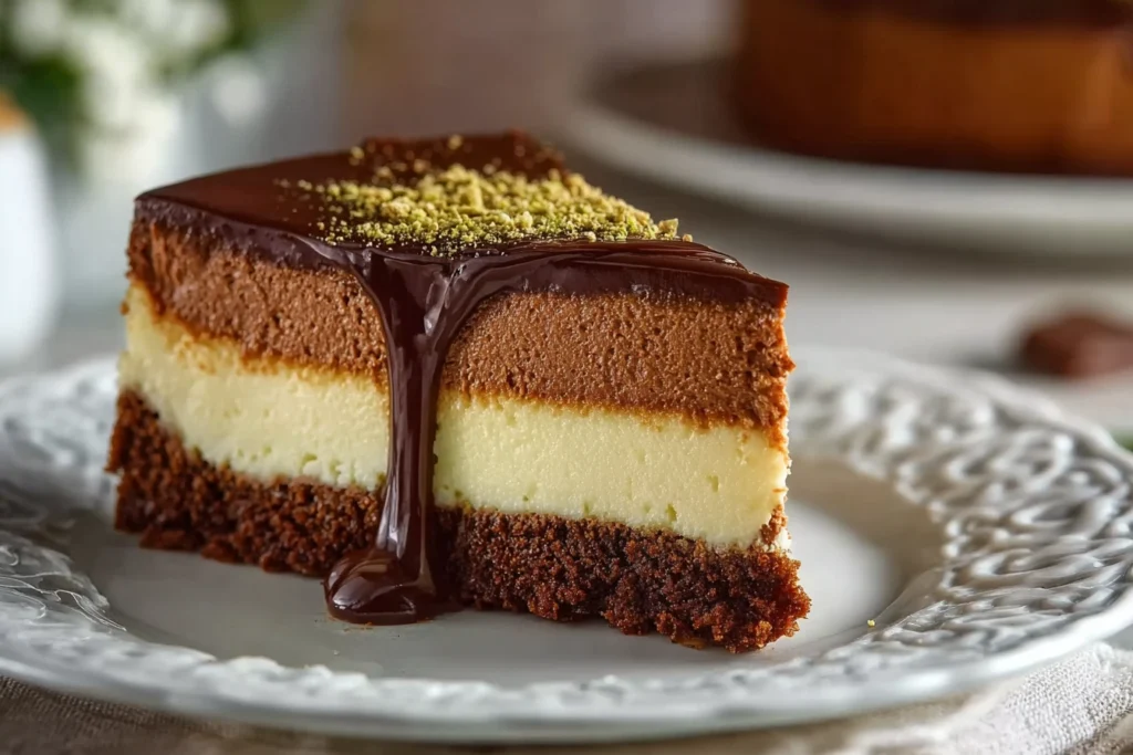 Easy Dubai Chocolate Cheesecake Recipe 30-minute Dubai Cheesecake Dessert Quick Dubai-style Chocolate Cheesecake Simple Ch...