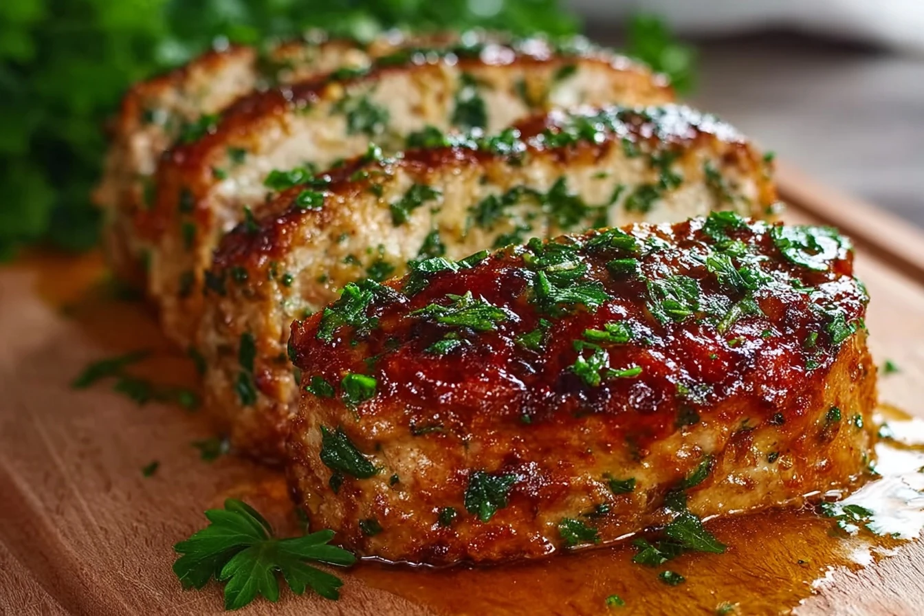 Make Garlic Parmesan Chicken Meatloaf in Just 30 Minutes