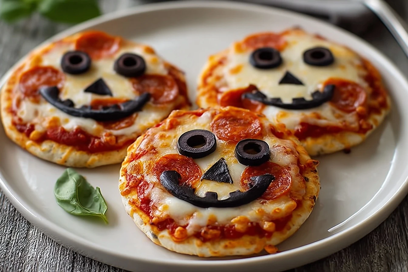 Quick & Easy Mini Halloween Pizzas: Spooky Treats!