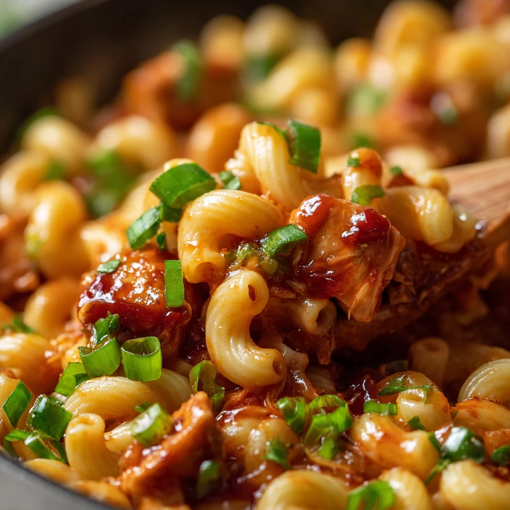 Easy Honey BBQ Chicken Mac And Cheese Recipe Quick Honey BBQ Mac And Cheese Homemade Honey BBQ Chicken Macaroni Best Honey...