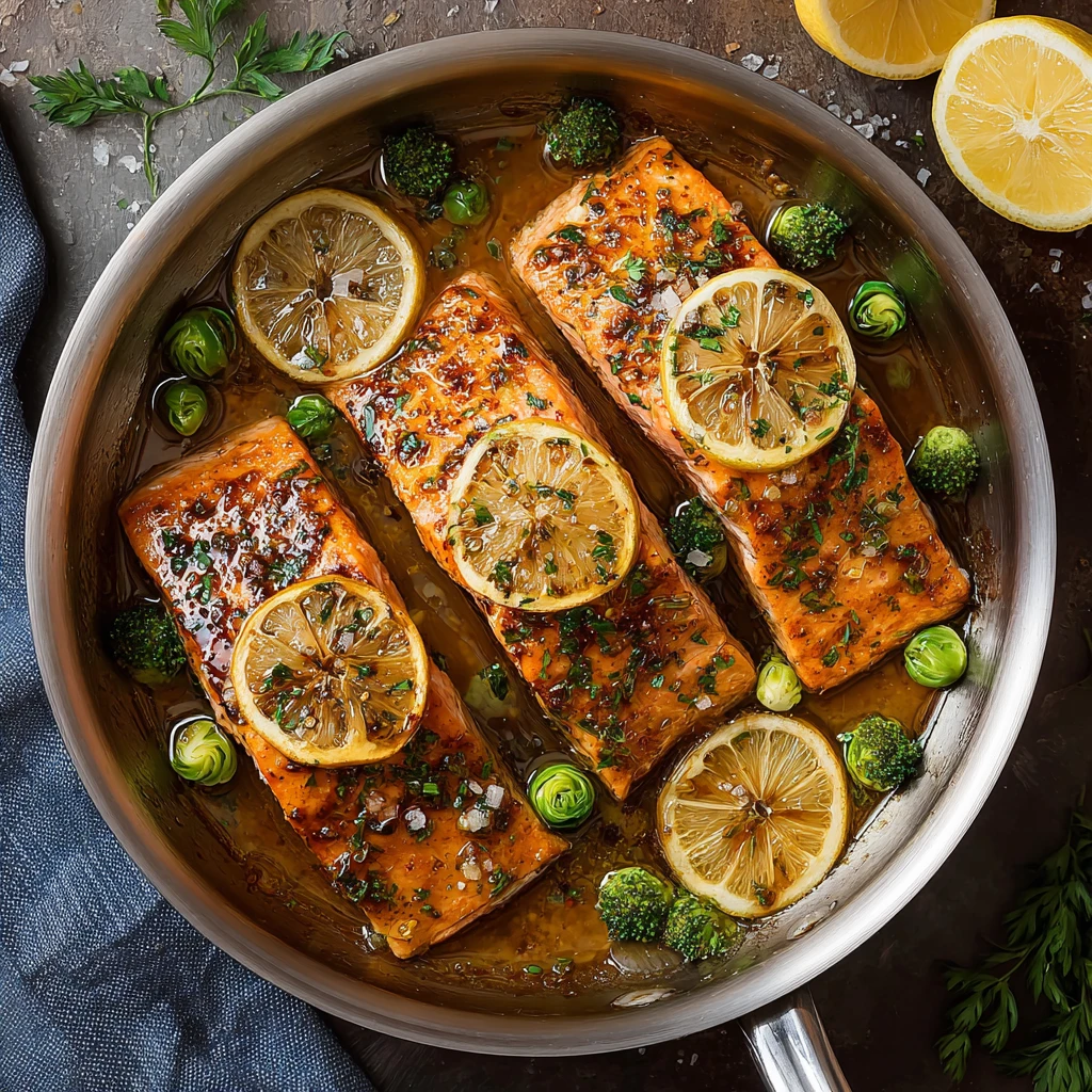 Make Dinner in 25 Mins One-Pan Honey Garlic Butter Salmon