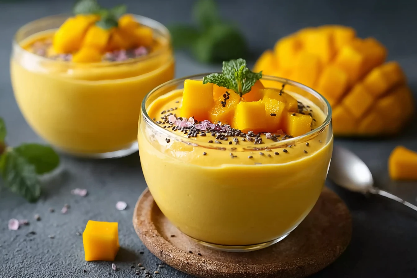 Easy Mango Mousse Recipe Homemade Quick Mango Mousse Dessert Ideas Best No-bake Mango Mousse Recipes How To Make Mango Mou...