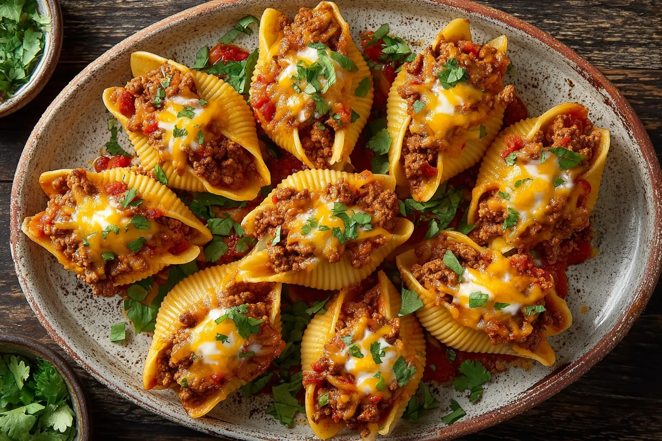 Easy Master Taco Stuffed Shells Recipe 3 Step Taco Shells Dinner Quick Taco Stuffed Shells Guide Family-friendly Taco Shel...