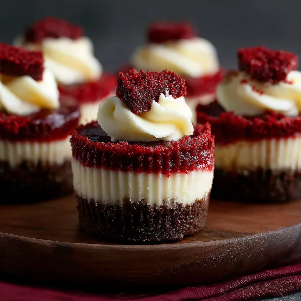 Quick & Easy Mini Red Velvet Cheesecakes