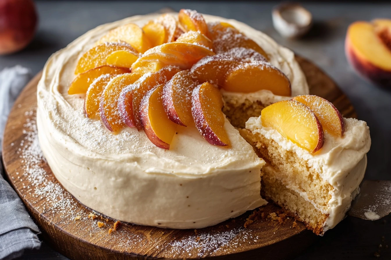 Quick & Delicious: Peach Cream Cheese Cake Recipe