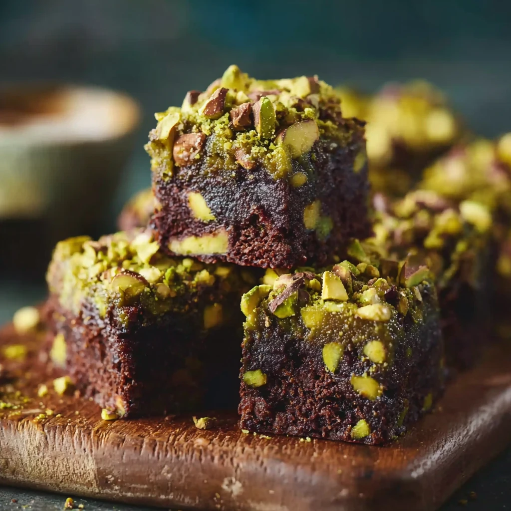 Easy Pistachio Ferrero Rocher Brownies Recipe Quick Ferrero Rocher Brownies With Pistachios 20 Minute Gourmet Brownie Prep...